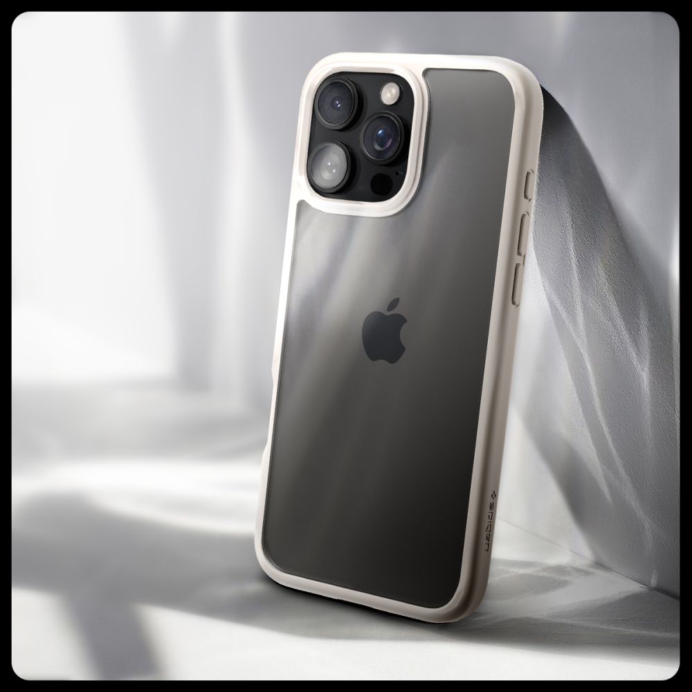 ETUI SPIGEN ULTRA HYBRID IPHONE 16 PRO MAX NATURAL TITANIUM TYTANOWE