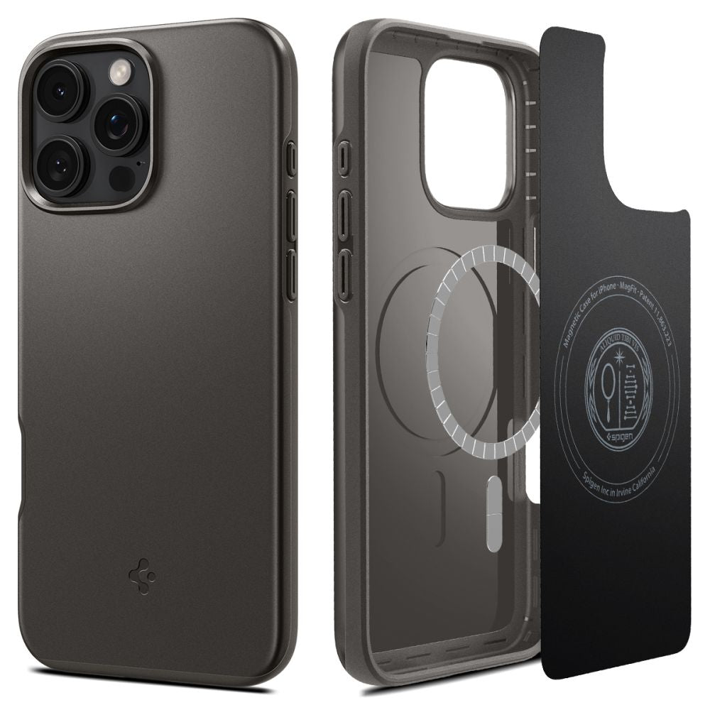 ETUI SPIGEN THIN FIT MAG MAGSAFE IPHONE 16 PRO MAX GUNMETAL SZARE