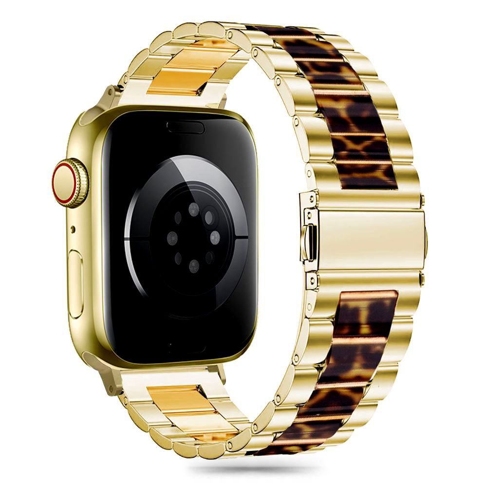 PASEK TECH-PROTECT MODERN APPLE WATCH 6 / 7 / 8 / 9 / 10 / SE (40 / 41 / 42 MM) LEOPARD ZŁOTY