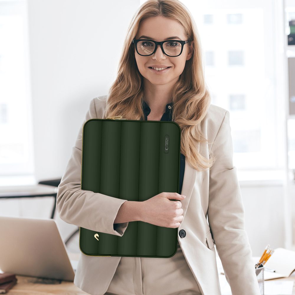 TORBA NA LAPTOPA TECH-PROTECT PUFFY LAPTOP 15-16 ZIELONA