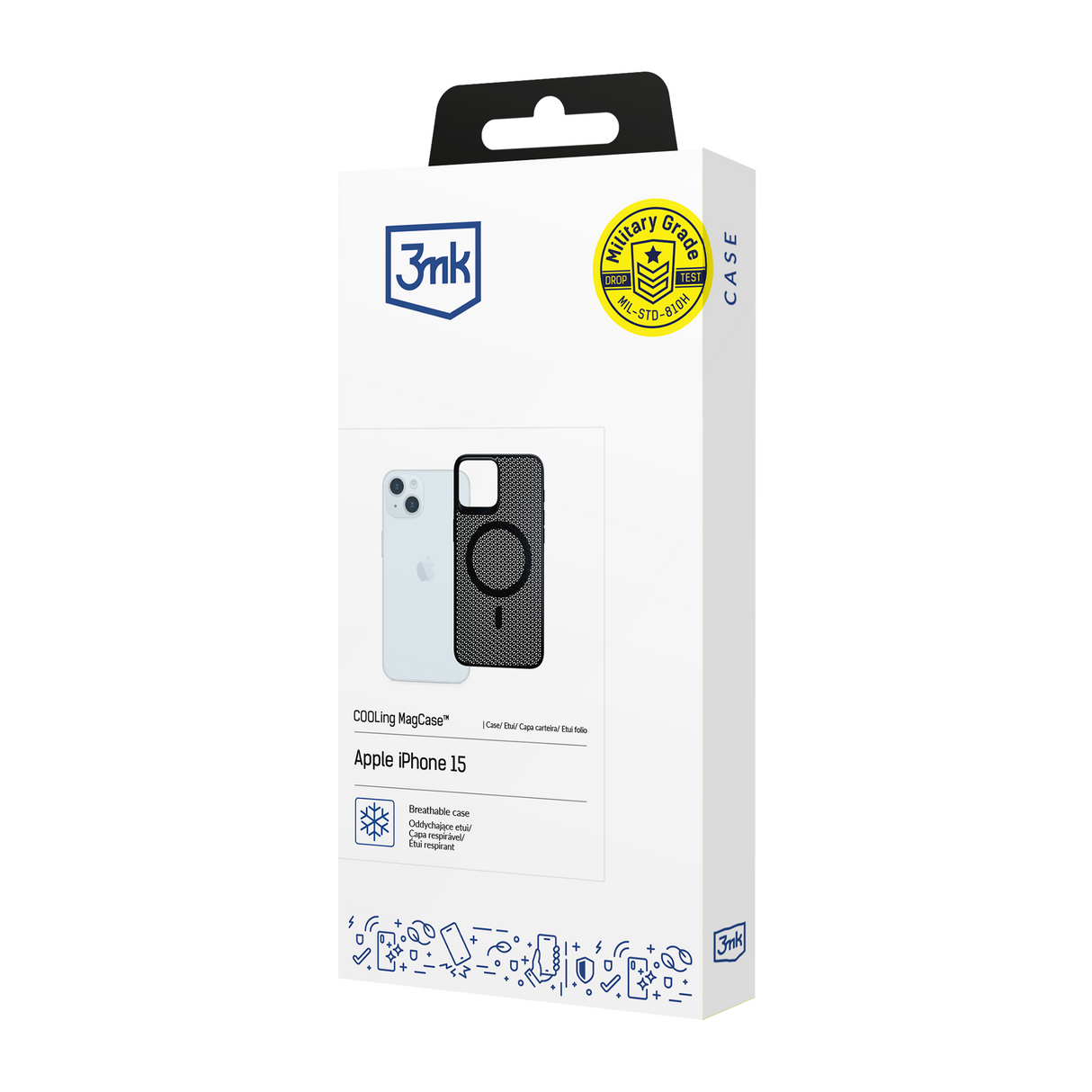 ETUI APPLE IPHONE 15 - 3MK COOLING MAGCASE