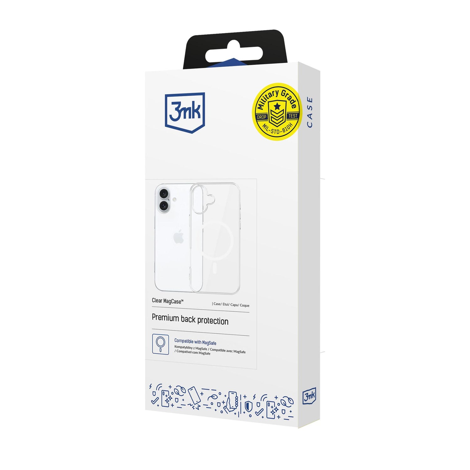 ETUI APPLE IPHONE 16 - 3MK CLEAR MAGCASE