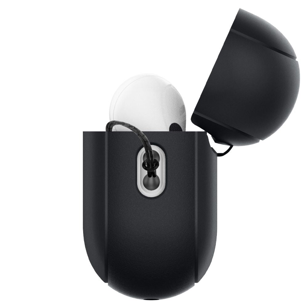 ETUI NA SŁUCHAWKI SPIGEN SILICONE FIT STRAP APPLE AIRPODS PRO 1 / 2 CZARNE
