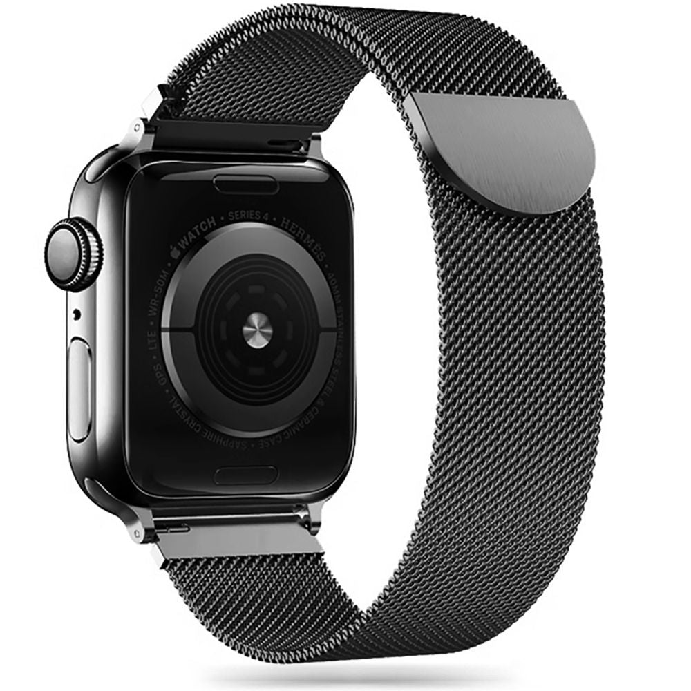 PASEK TECH-PROTECT MILANESEBAND APPLE WATCH 6 / 7 / 8 / 9 / 10 / SE / ULTRA 1 / 2 (44 / 45 / 46 / 49 MM) CZARNY
