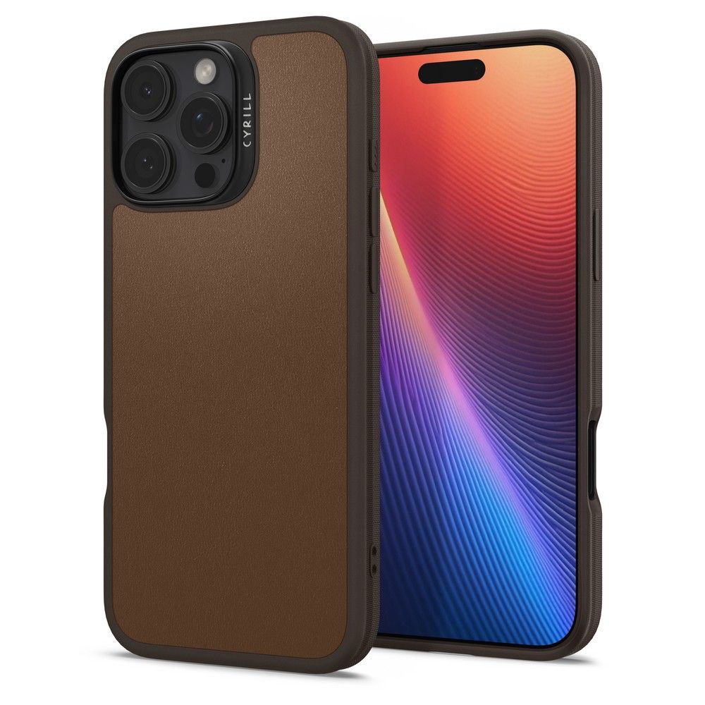 ETUI SPIGEN CYRILL KAJUK MAG MAGSAFE IPHONE 16 PRO MAX SADDLE BROWN BRĄZOWE