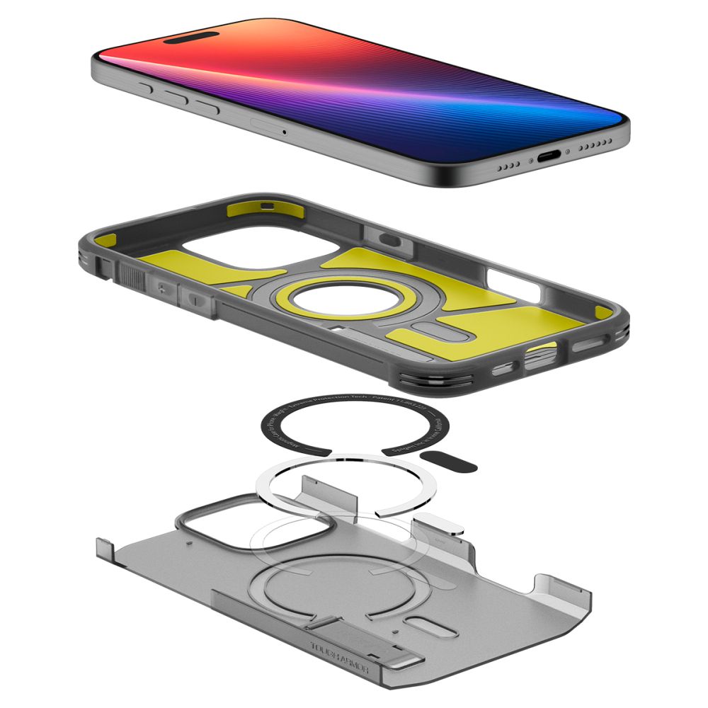 ETUI SPIGEN TOUGH ARMOR MAG MAGSAFE IPHONE 16 PRO MAX FROST BLACK MATOWE CZARNE