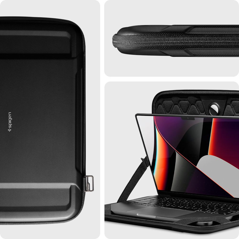 ETUI SPIGEN RUGGED ARMOR POUCH ”PRO” LAPTOP 13-14 BLACK CZARNE