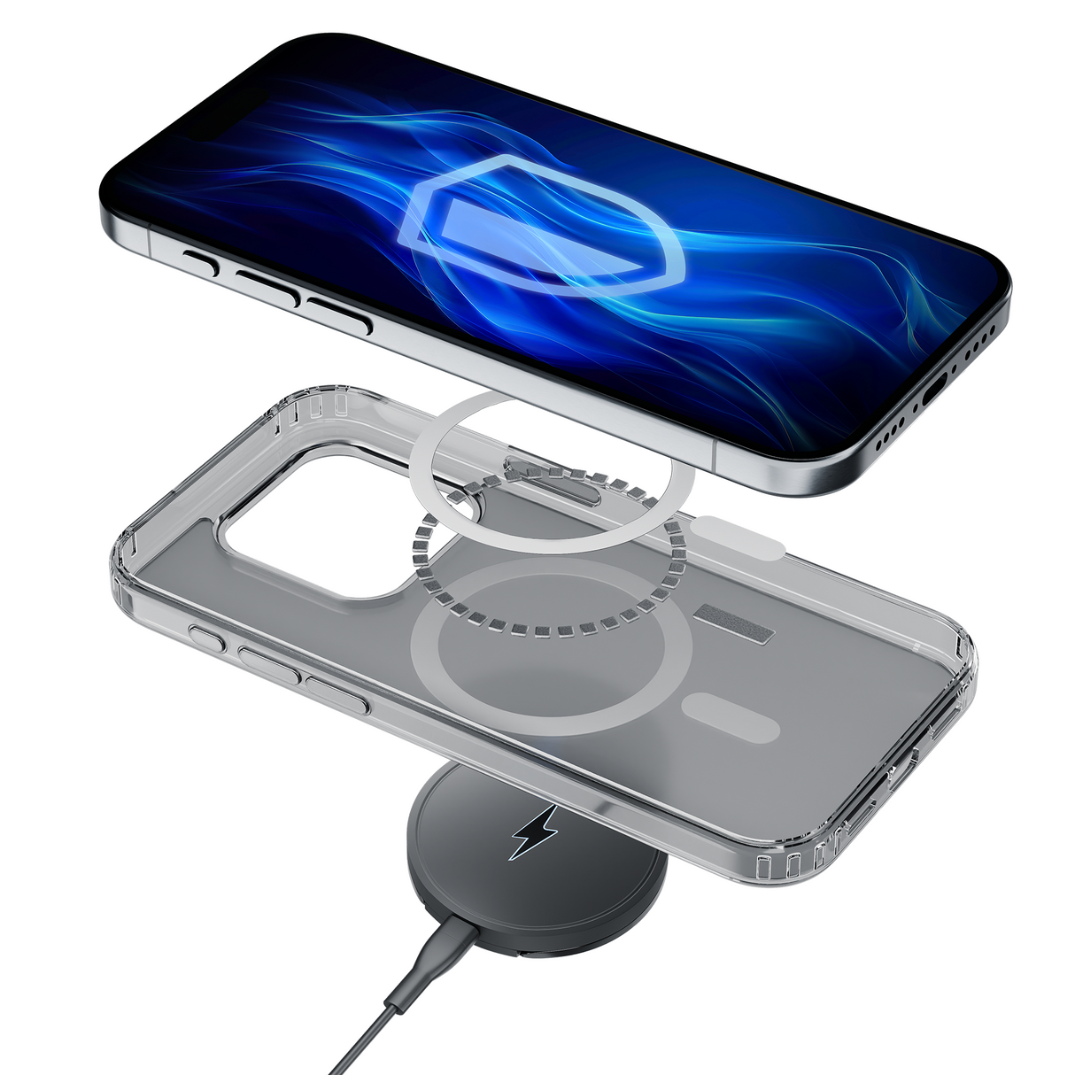 ETUI APPLE IPHONE 16 PRO MAX - 3MK FROSTY MAGCASE WHITE BIAŁE