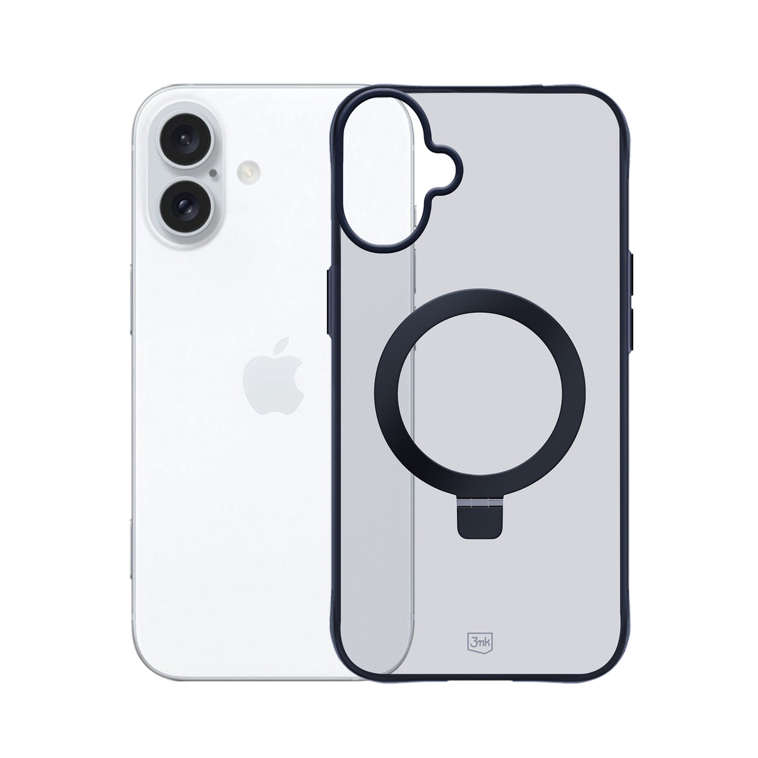 ETUI APPLE IPHONE 16 PLUS - 3MK SMOKE CASE MAG&STAND
