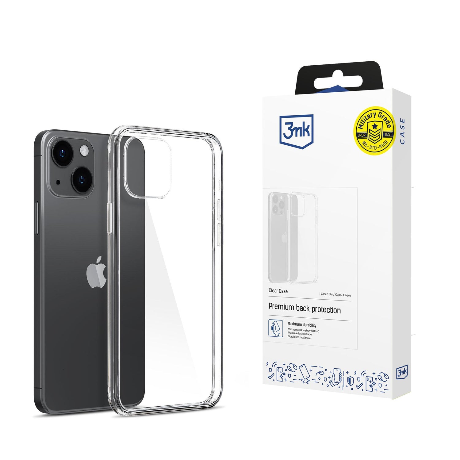 ETUI APPLE IPHONE 15 PLUS - 3MK CLEAR CASE