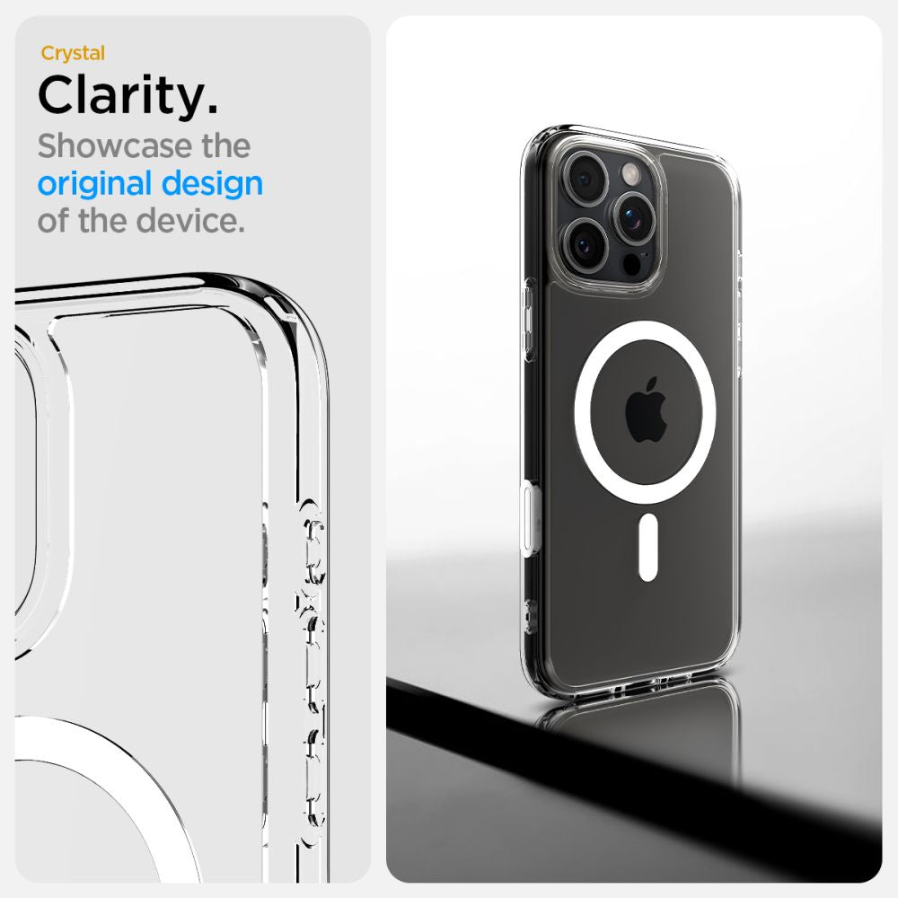 ETUI SPIGEN ULTRA HYBRID ”T” MAG MAGSAFE IPHONE 16 PRO BIAŁE