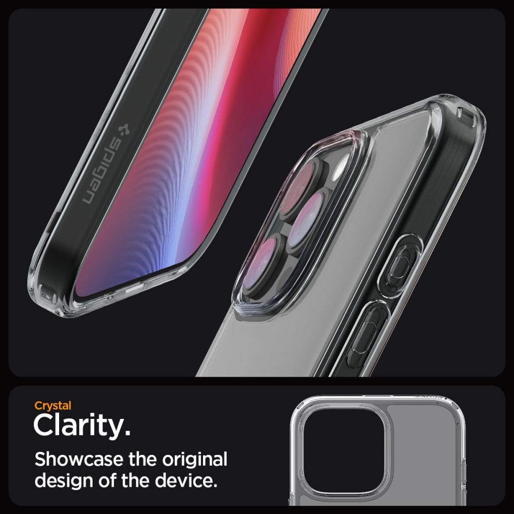 ETUI SPIGEN ULTRA HYBRID IPHONE 16 PRO MAX SPACE CRYSTAL TRANSPARENTNO DYMIONE