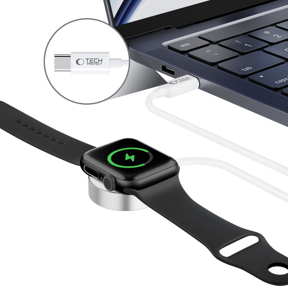 KABEL TECH-PROTECT ULTRABOOST MAGNETIC CHARGING TYPE-C CABLE 120CM APPLE WATCH BIAŁY