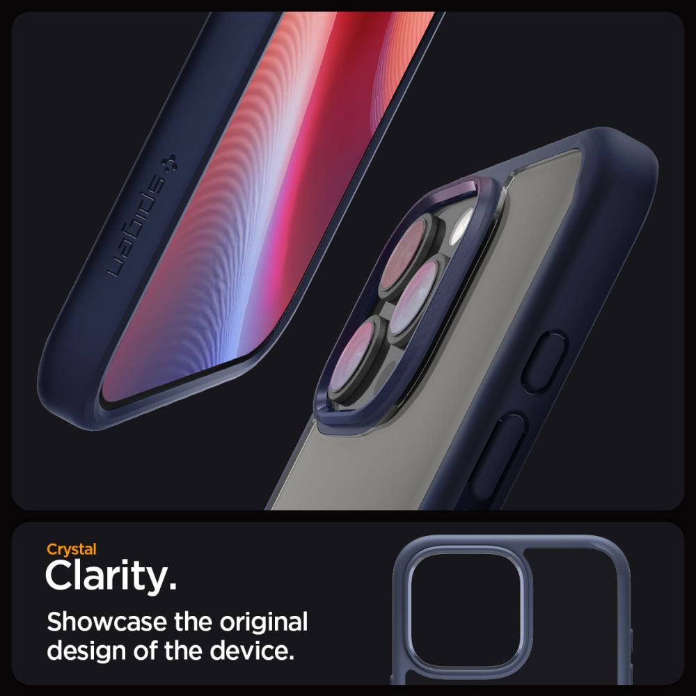 ETUI SPIGEN ULTRA HYBRID IPHONE 16 PRO MAX NAVY BLUE NIEBIESKIE