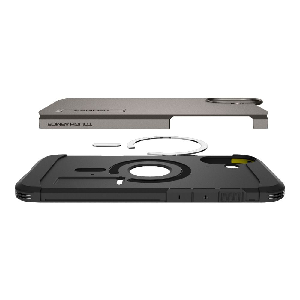 ETUI SPIGEN TOUGH ARMOR MAG MAGSAFE IPHONE 16 GUNMETAL SZARE