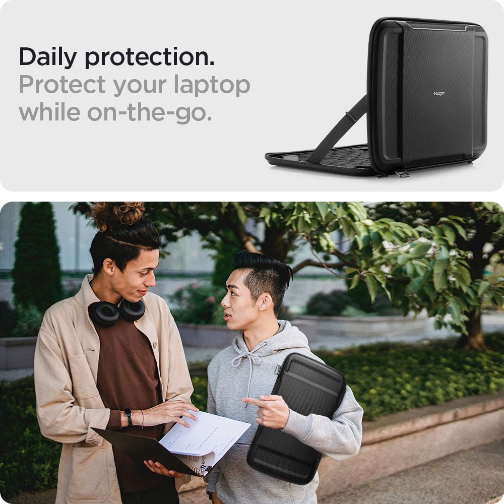 ETUI SPIGEN RUGGED ARMOR POUCH ”PRO” LAPTOP 13-14 BLACK CZARNE