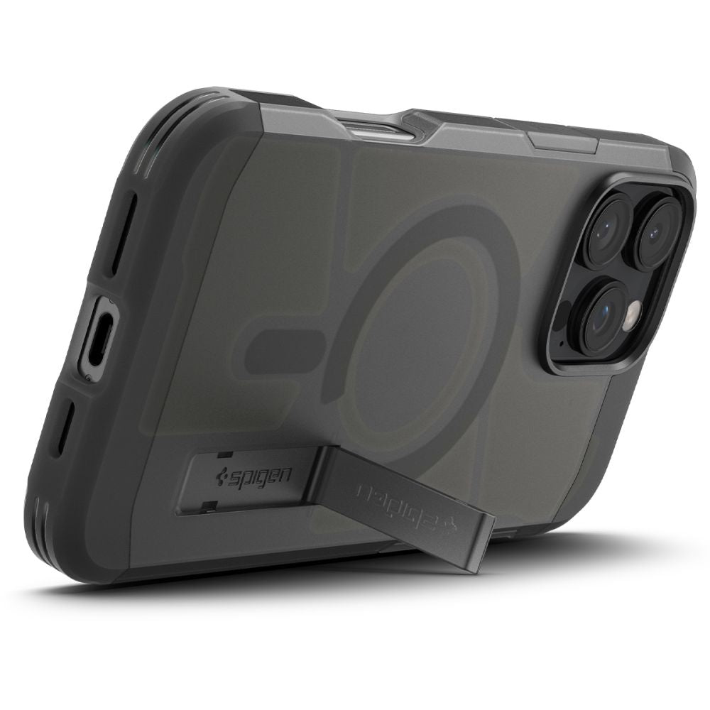ETUI SPIGEN TOUGH ARMOR MAG MAGSAFE IPHONE 16 PRO MAX FROST BLACK MATOWE CZARNE