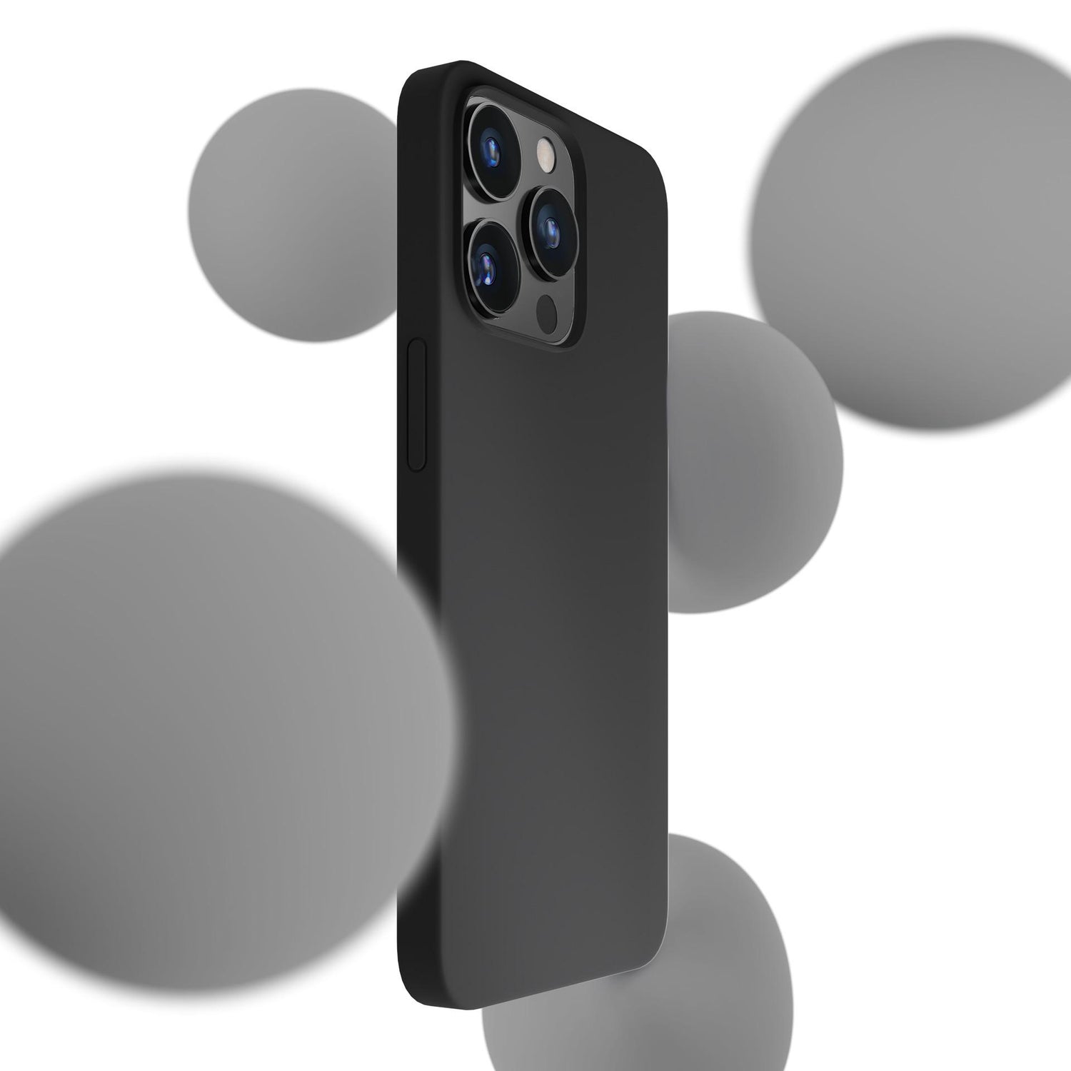 ETUI APPLE IPHONE 16 PRO - 3MK SILICONE CASE CZARNE