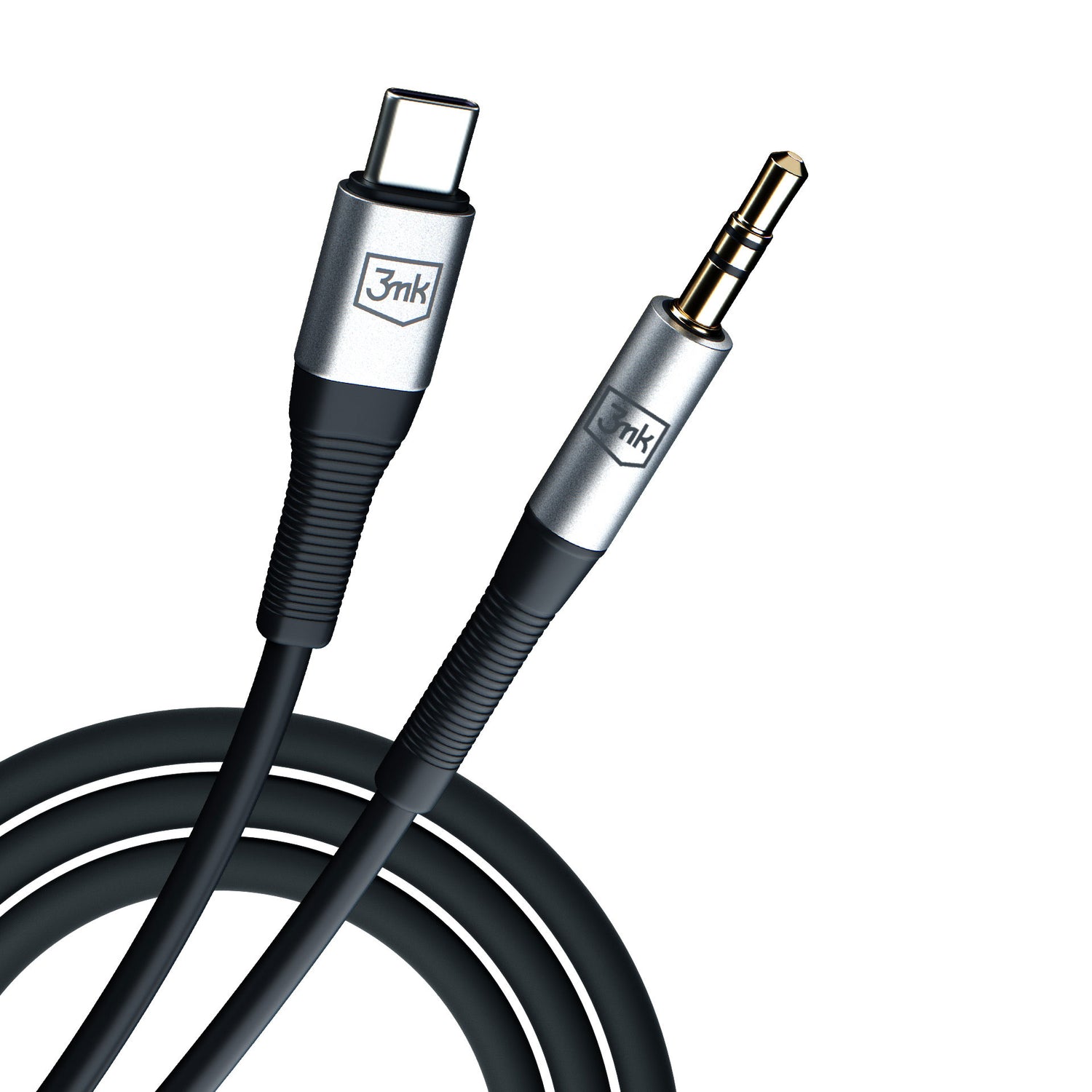 ADAPTER 3MK AUX CABLE USB-C - JACK 3,5 MM CZARNY