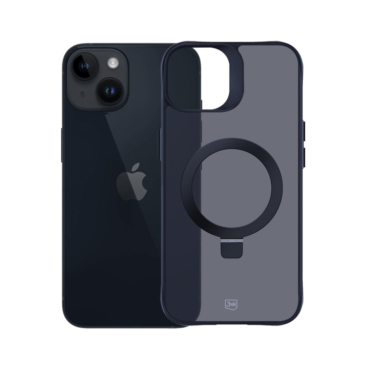 ETUI APPLE IPHONE 13/14 - 3MK SMOKE CASE MAG&STAND