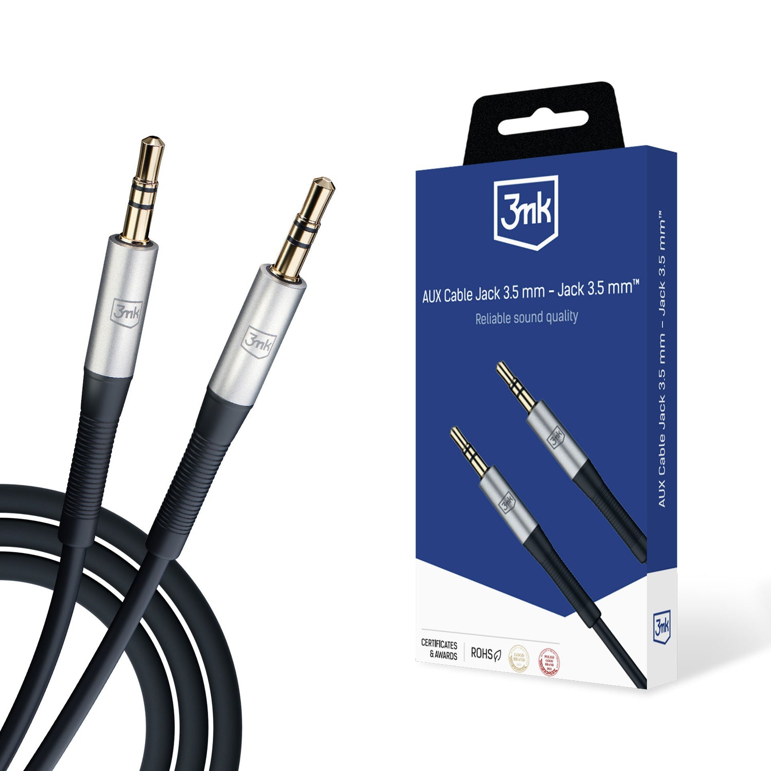 KABEL 3MK AUX CABLE JACK 3,5 MM - JACK 3,5 MM