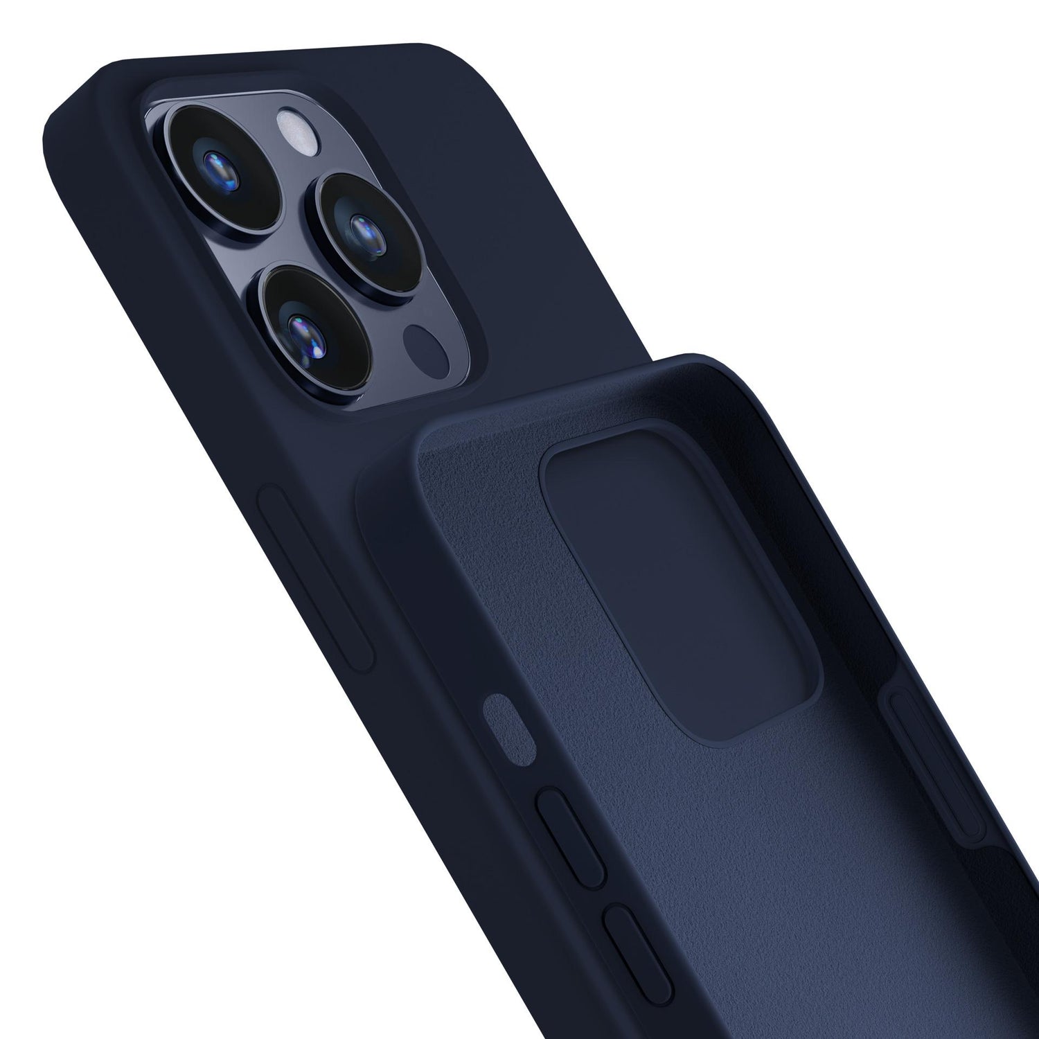 ETUI APPLE IPHONE 16 PRO MAX - 3MK SILICONE CASE DARK NAVY GRANATOWE