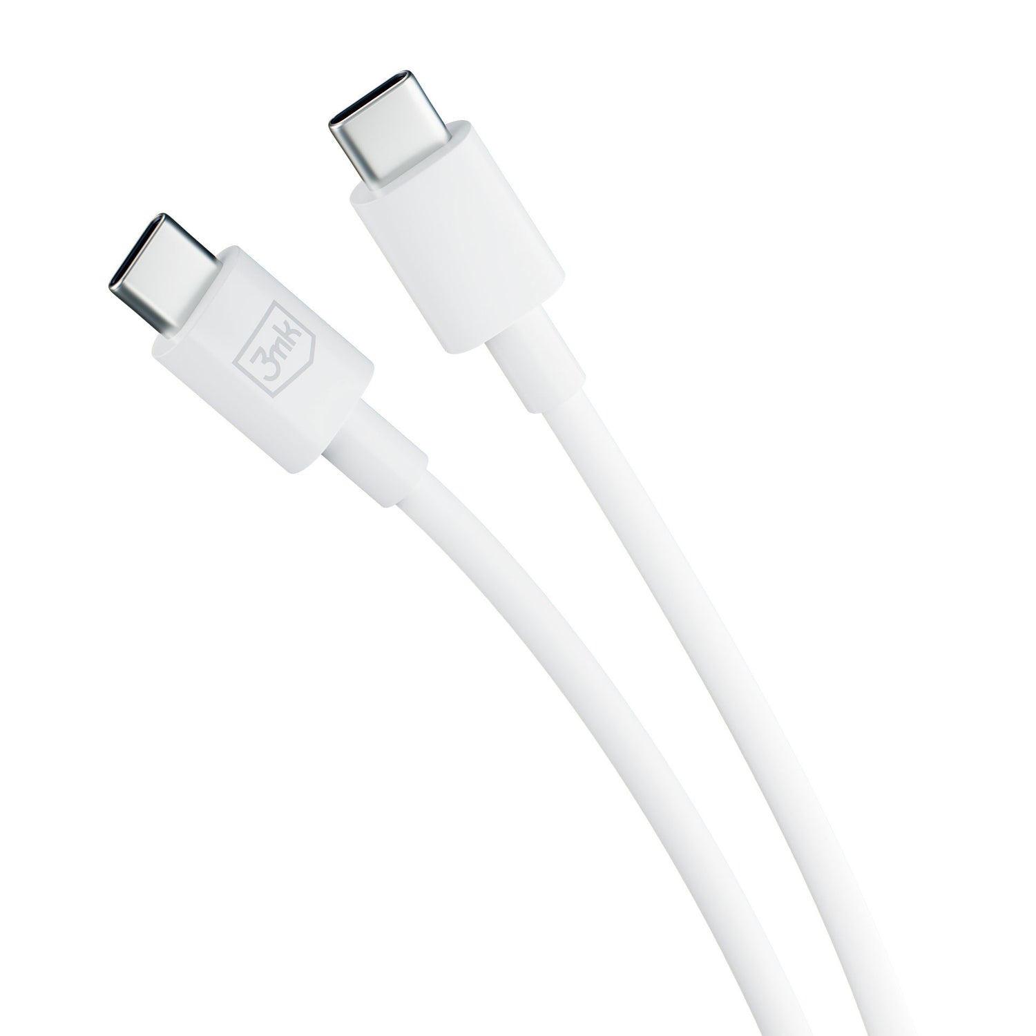 KABEL 3MK HYPER CABLE C TO C 100W 1.2M WHITE BIAŁY