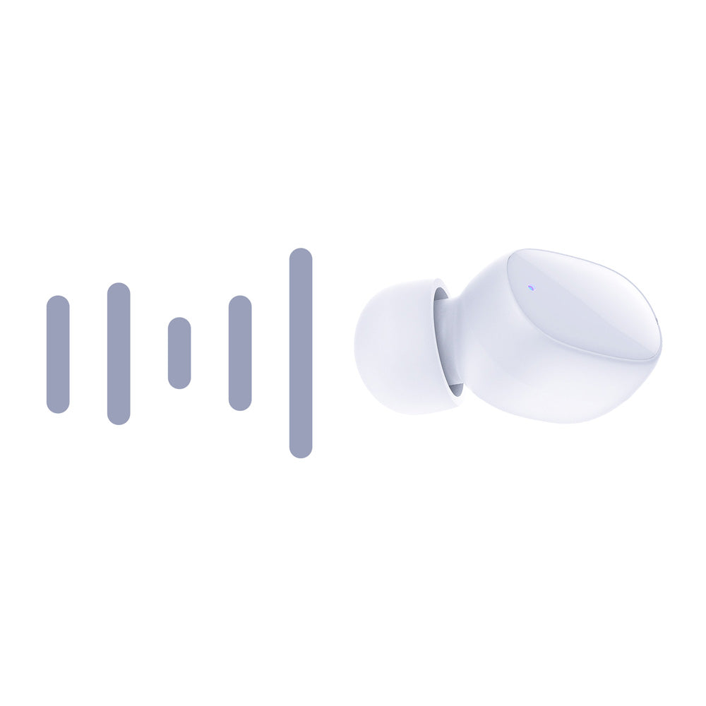 SŁUCHAWKI 3MK FLOWBUDS WHITE BIAŁE