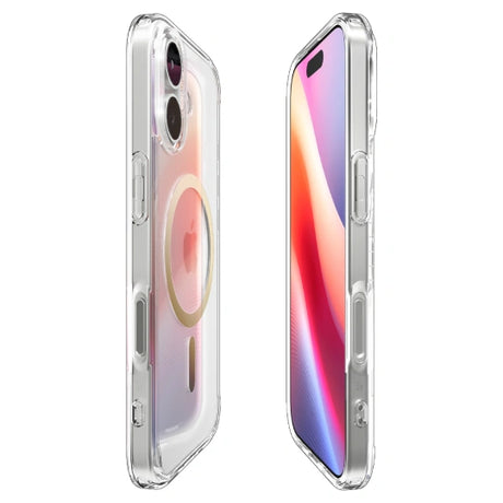 ETUI SPIGEN ULTRA HYBRID MAG MAGSAFE IPHONE 17 CLEAR/GOLD ZŁOTE