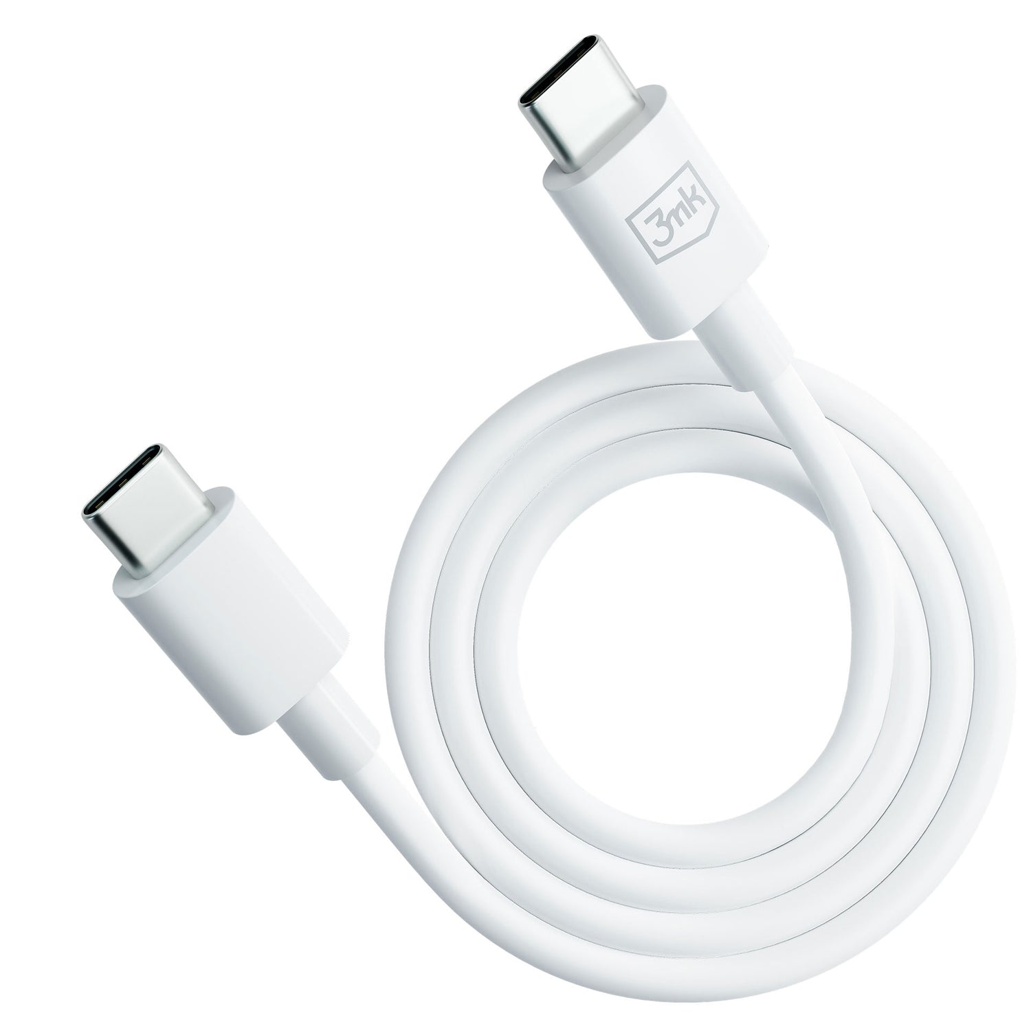 KABEL 3MK HYPER CABLE C TO C 100W 1.2M WHITE BIAŁY