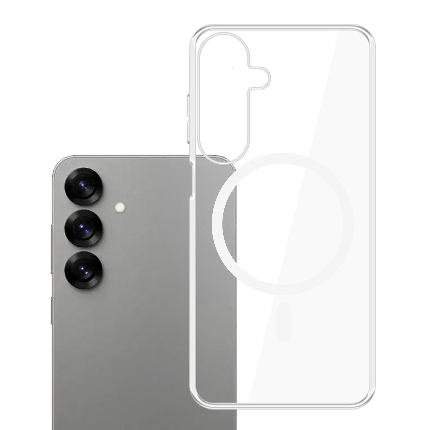 ETUI SAMSUNG GALAXY S25 - 3MK CLEAR MAGCASE