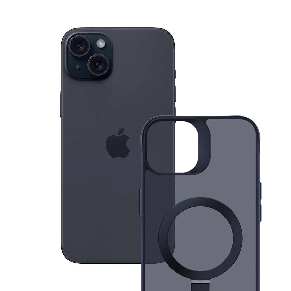 ETUI APPLE IPHONE 15 PLUS - 3MK SMOKE CASE MAG&STAND