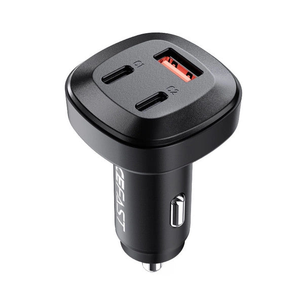 ŁADOWARKA SAMOCHODOWA ACEFAST 66W 2X USB TYP C / USB, PPS POWER DELIVERY QUICK CHARGE 4.0 AFC FCP SCP CZARNA B3 BLACK