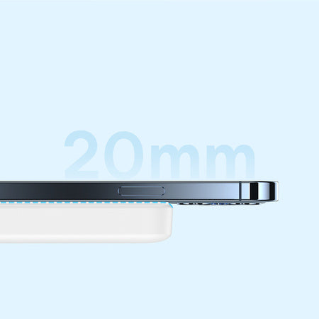BASEUS MAGNETIC MINI WIRELESS FAST CHARGE POWER BANK 10000MAH 20W BIAŁY