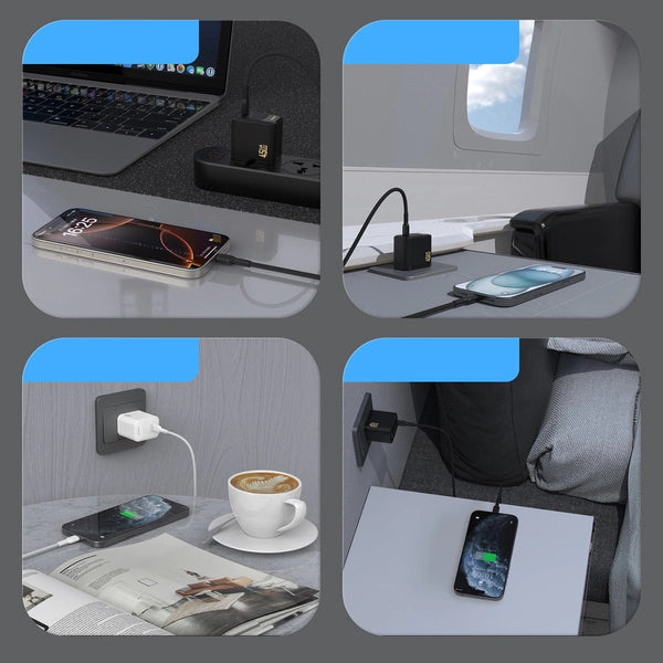 ŁADOWARKA SIECIOWA DUDAO A28 45W GAN +KABEL USB-C - CZARNA