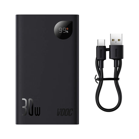 POWERBANK BASEUS ADAMAN2 20000MAH 30W 2X USB-A / USB-C PD / QC / SCP / OPPO SUPER VOOC - CZARNY