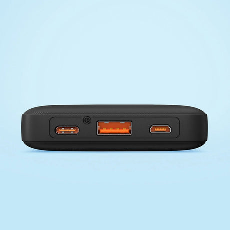 POWERBANK BASEUS AIRPOW 20W 10000MAH Z KABLEM BASEUS SIMPLE SERIES USB-A - USB-C 30 CM - CZARNY