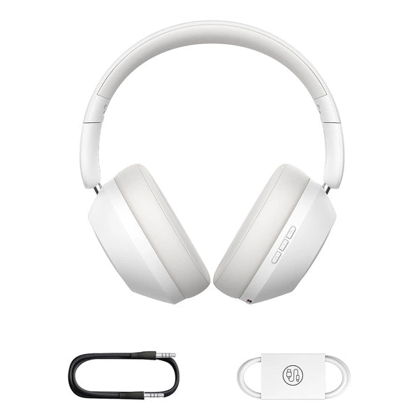 BASEUS BASS 30 MAX SŁUCHAWKI NAUSZNE BEZPRZEWODOWE BLUETOOTH BIAŁE