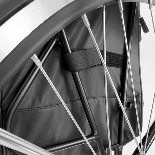 WOZINSKY TORBA ROWEROWA NA BAGAŻNIK PLECAK ROWEROWY ZE STELAŻEM 2W1 30L CZARNY (WBB33BK)