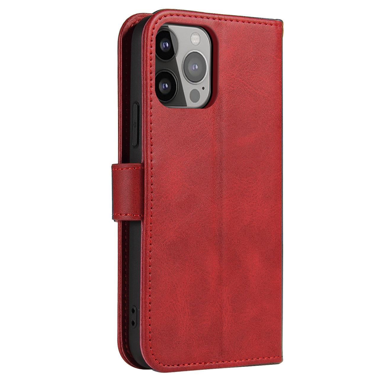 ETUI PORTFEL Z KLAPKĄ PODSTAWKĄ DO SAMSUNG S25 ULTRA MAGNET CASE - CZERWONE