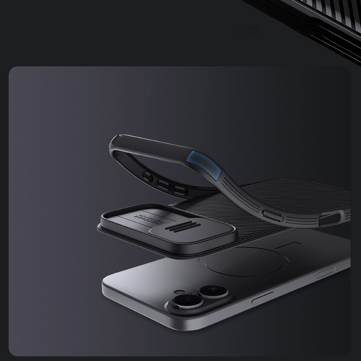 ETUI NILLKIN CAMSHIELD PRO MAGNETIC CASE NA IPHONE 16 PRO MAX - CZARNE