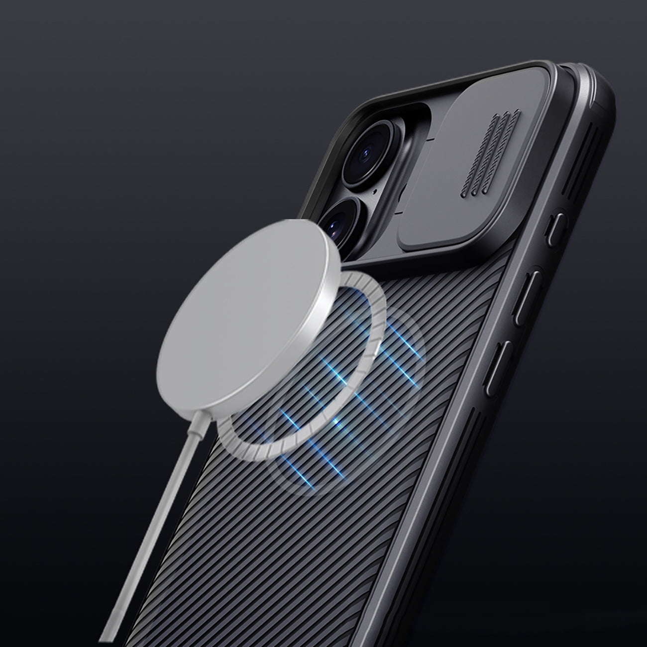 ETUI NILLKIN CAMSHIELD PRO MAGNETIC CASE NA IPHONE 16 PRO MAX - CZARNE