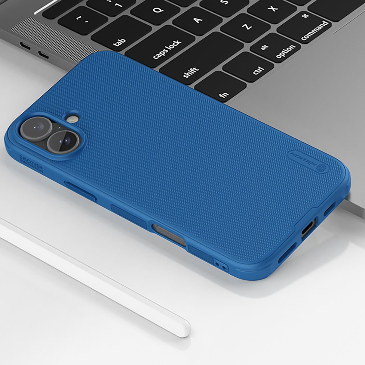 ETUI NILLKIN SUPER FROSTED SHIELD PRO NA IPHONE 16 - NIEBIESKIE