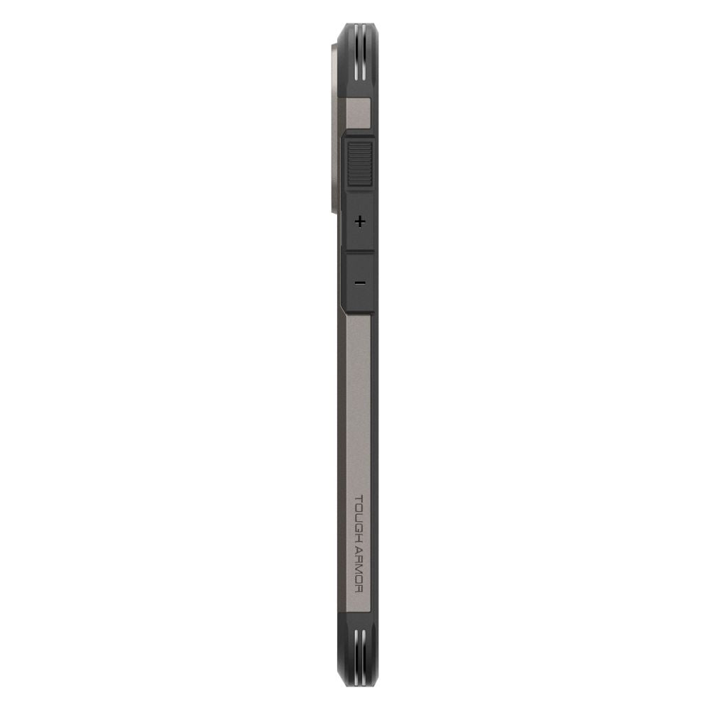 ETUI SPIGEN TOUGH ARMOR MAGSAFE Z PODSTAWKĄ NA IPHONE 16 PRO - GUNMETAL SZARE