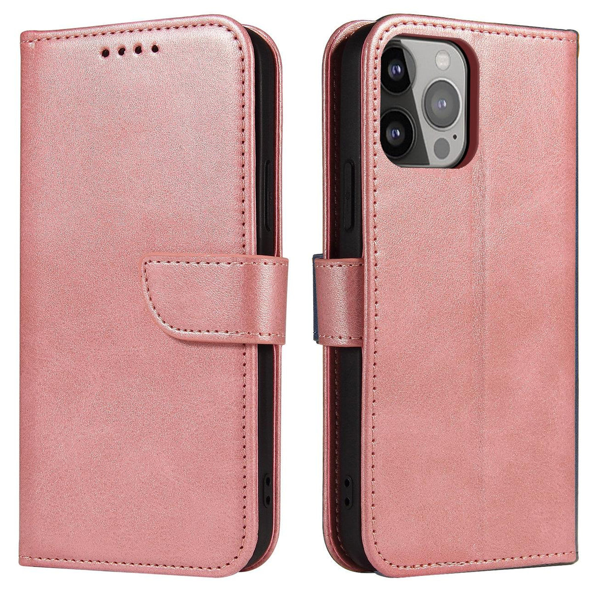 ETUI Z KLAPKĄ I PORTFELEM MAGNET CASE DO SAMSUNG S25 ULTRA - RÓŻOWE