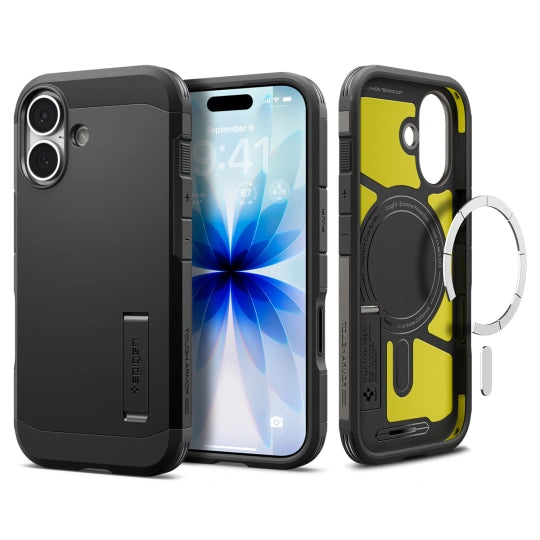 ETUI SPIGEN TOUGH ARMOR ”T” MAG MAGSAFE IPHONE 17 BLACK CZARNE