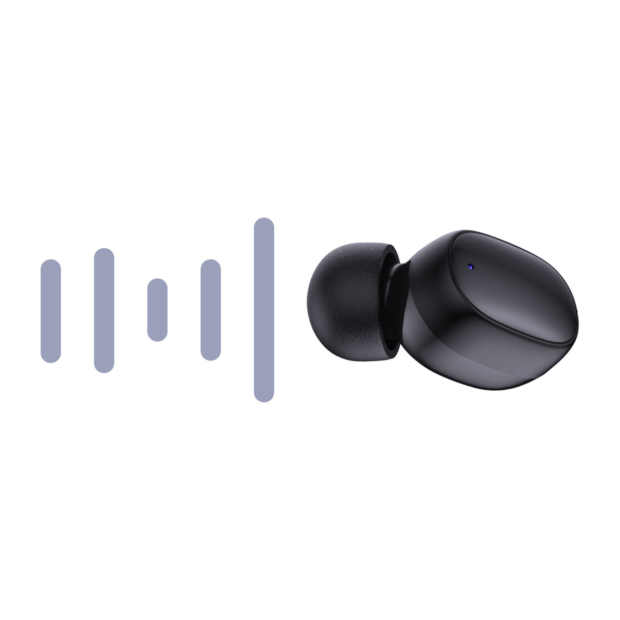 SŁUCHAWKI 3MK FLOWBUDS BLACK CZARNE