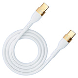 KABEL 3MK HYPER SILICONE CABLE USB C DO USB C 2M 100W WHITE BIAŁY