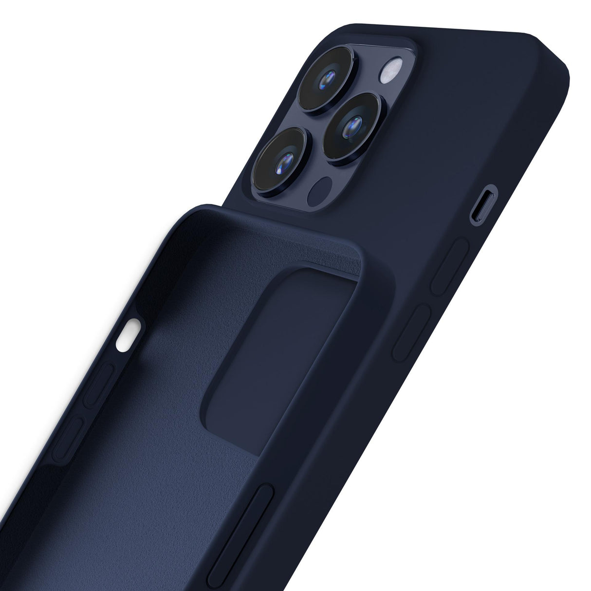 ETUI APPLE IPHONE 16 PRO MAX - 3MK SILICONE CASE DARK NAVY GRANATOWE