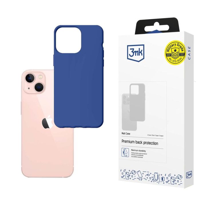ETUI APPLE IPHONE 14 - 3MK MATT CASE BLUEBERRY GRANATOWE